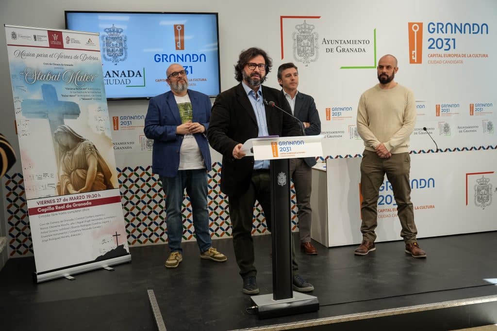 Rueda de Prensa de presentación del concierto "Stabat Mater" del Coro de Cámara de Granada en la Capilla Real | Foto: Javier Martín Ruiz / APDI Group